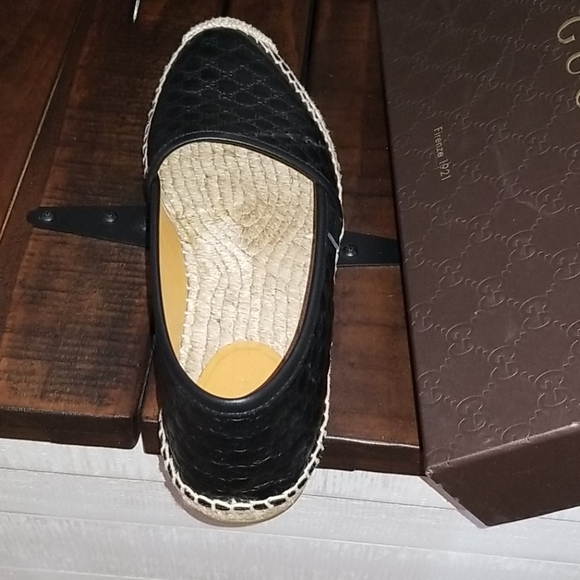 Gucci leather Espadrilles 37/7 - Picture 6 of 11